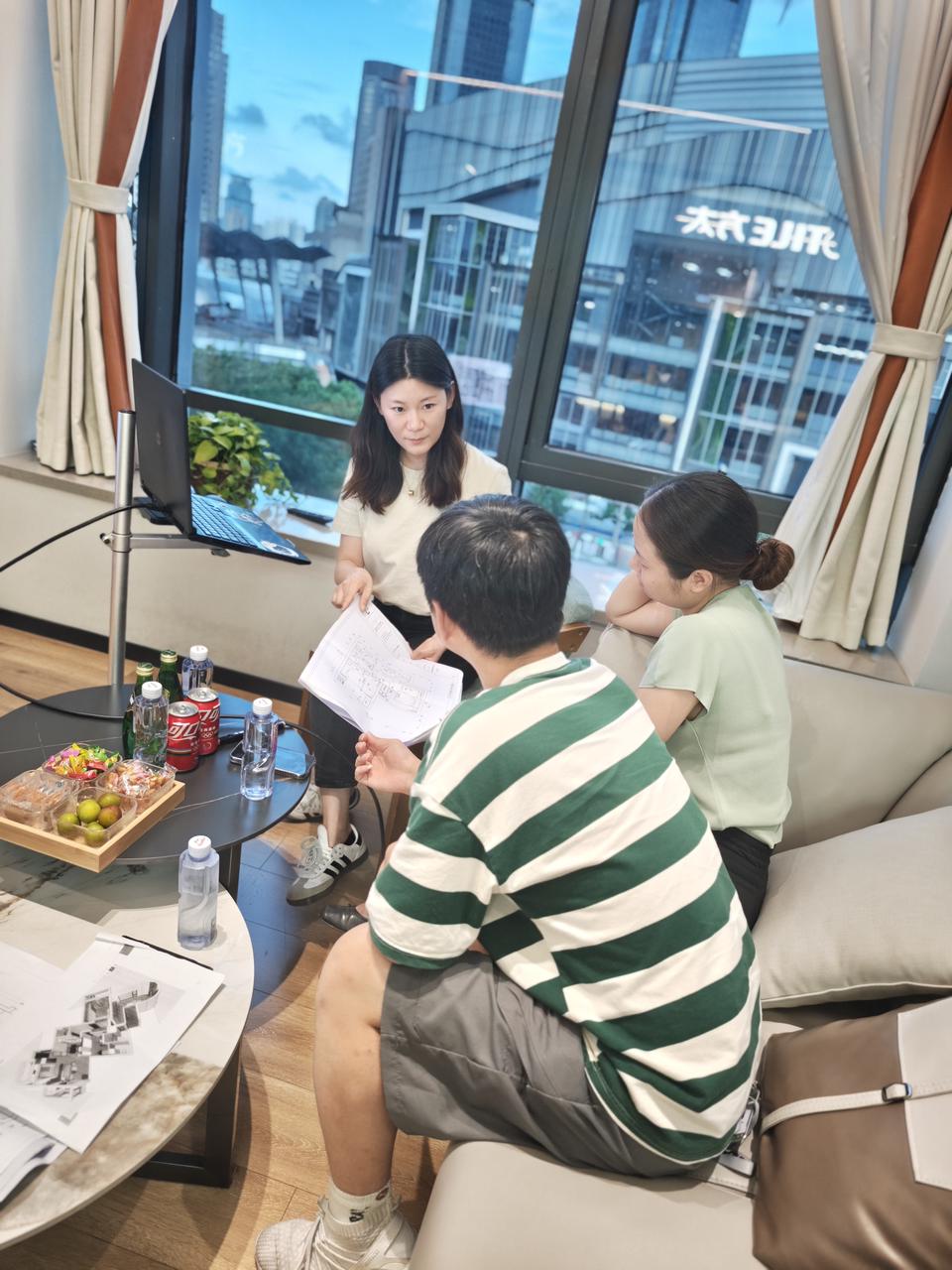 上海禧佳装饰旗下言午工作实拍(方案洽谈/工地巡检/陪同选材)